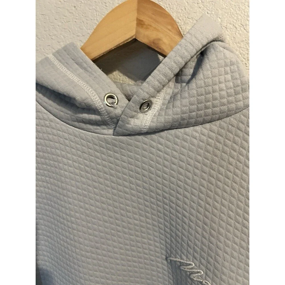 BoohooMAN Gray Waffle 2-Piece Sweatsuit Hoodie & Tapered Pants XL